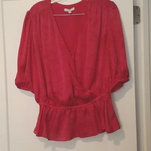 Hot pink JOIE blouse sz xl